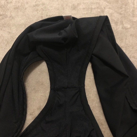 Black Tropical Escape Swim Boyshort, Size 18 - Picture 5 of 12